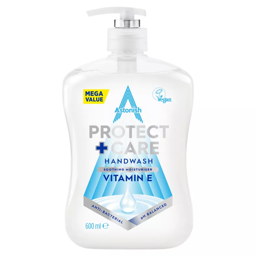 Astonish Protect + Care Anti-Bacterial Handwash Vitamin E 600ml - Image 1