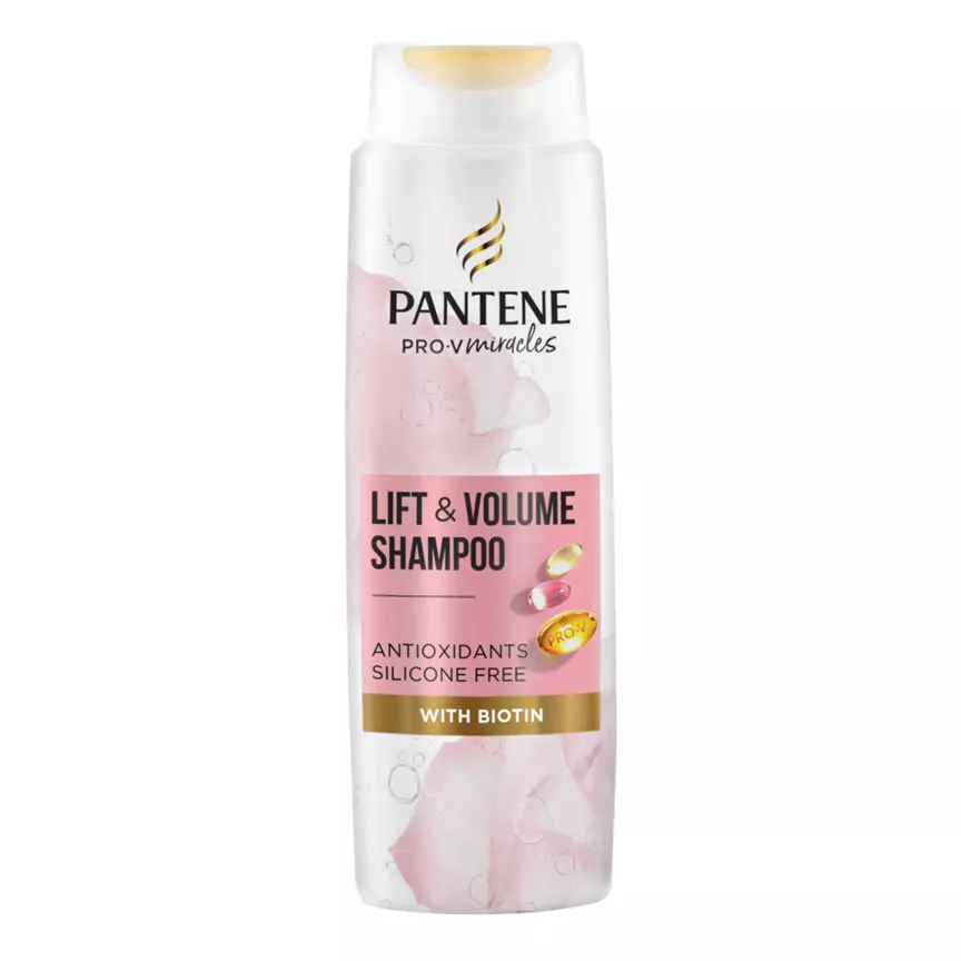 Pantene Pro-V Lift'N'Volume Silicone Free Shampoo with Biotin and Rose Water - Image 1