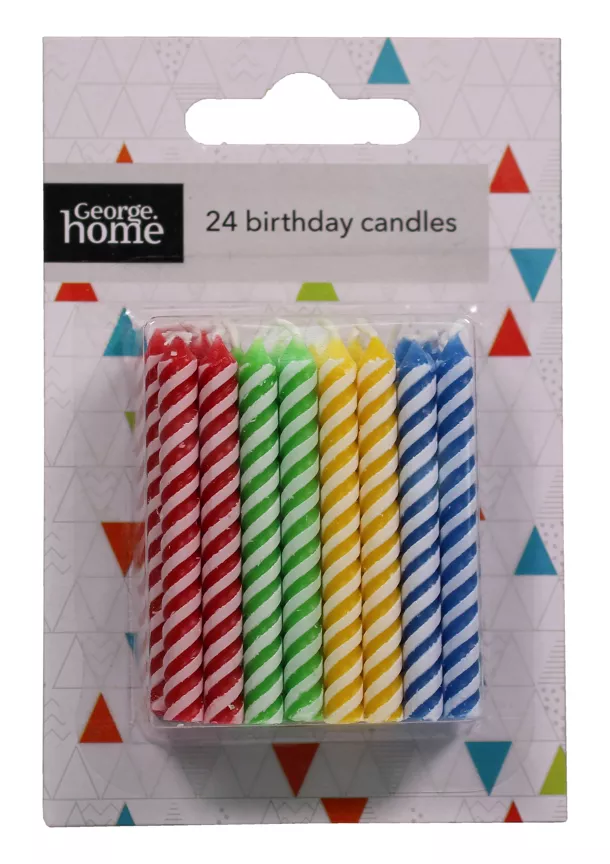 George Home Basic Stripe  Candles
