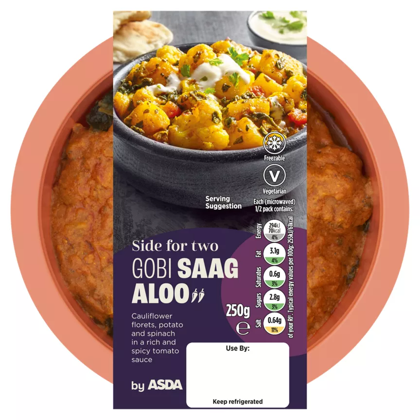 ASDA Side For Two Gobi Saag Aloo 250g