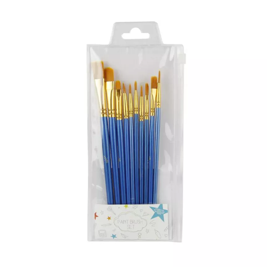 ASDA Paintbrush Set - 10 Pack