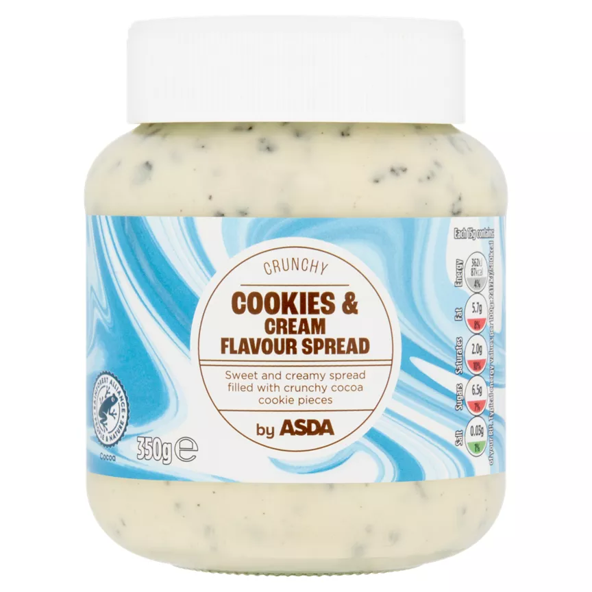 ASDA Crunchy Cookies & Cream Flavour Spread 350g