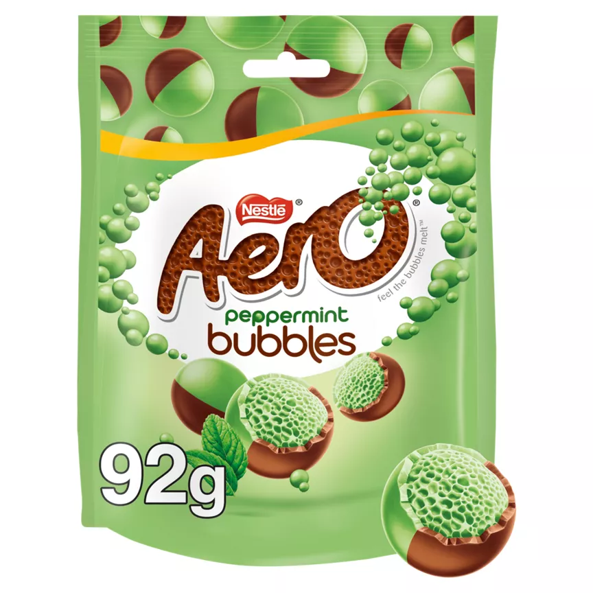 Aero Bubbles Peppermint Mint Chocolate Sharing Bag