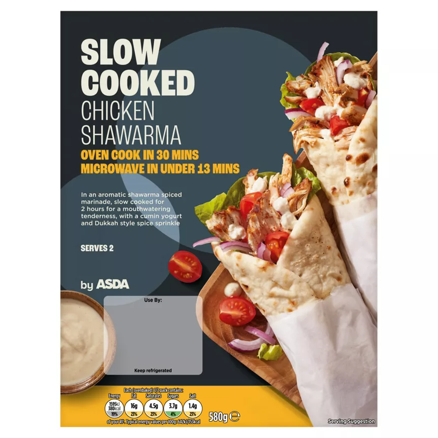 ASDA Aromatic Chicken Shawarma with a Garlic Yogurt Drizzle