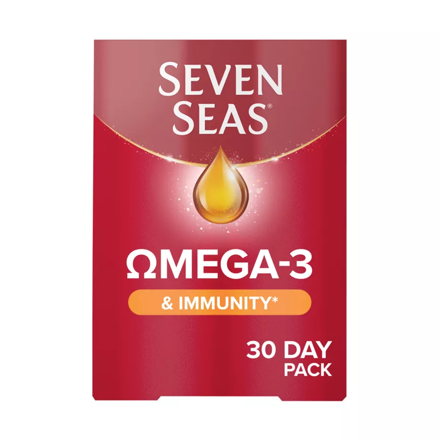Seven Seas Omega-3 Fish Oil & Immunity with Vitamin C, Vitamin D & Zinc 30 Day Duo Pack