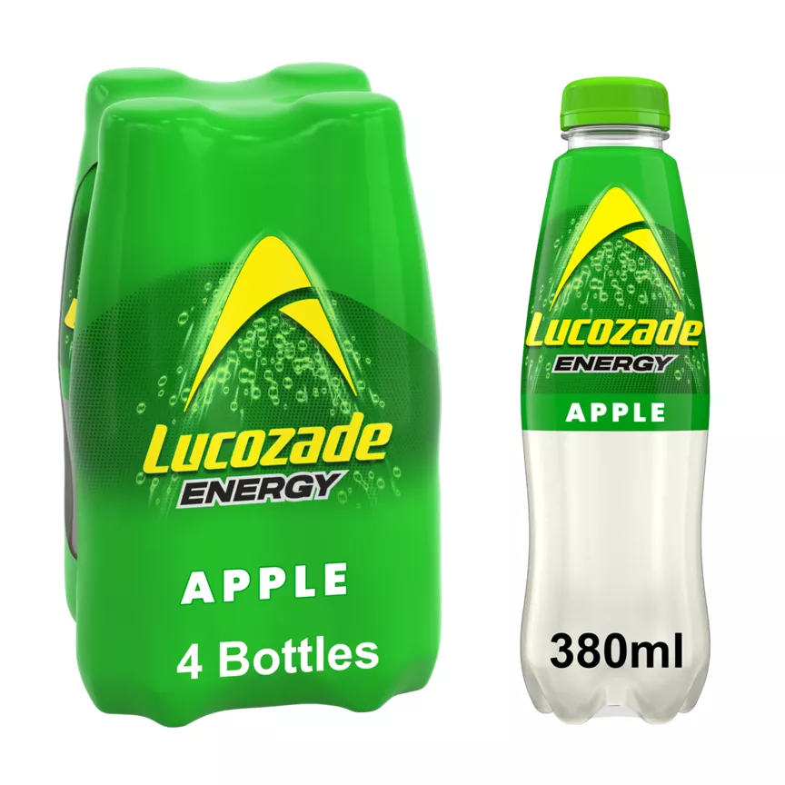 Lucozade Energy Drink Apple Blast 4x380ml