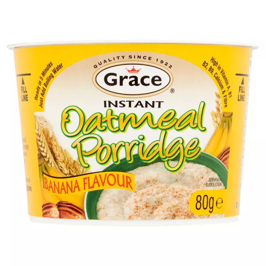 Grace Instant Oatmeal Porridge Banana Flavour