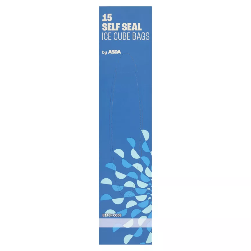 ASDA 15 Self Seal Ice Cube Bags