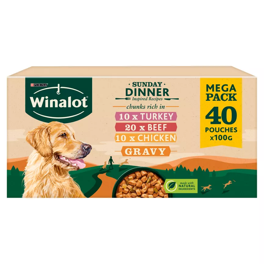 Winalot Sunday Dinner Dog Food Pouches 40 x 100g
