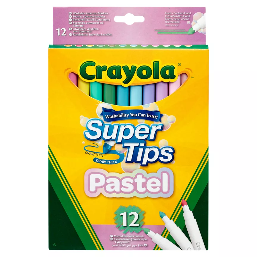 Crayola 12 Supertips Washable Markers