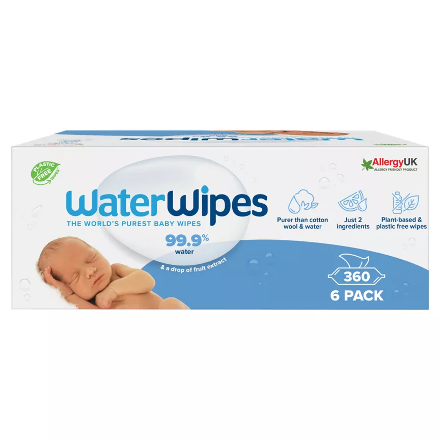 WaterWipes Original Baby Wipes 360 wipes