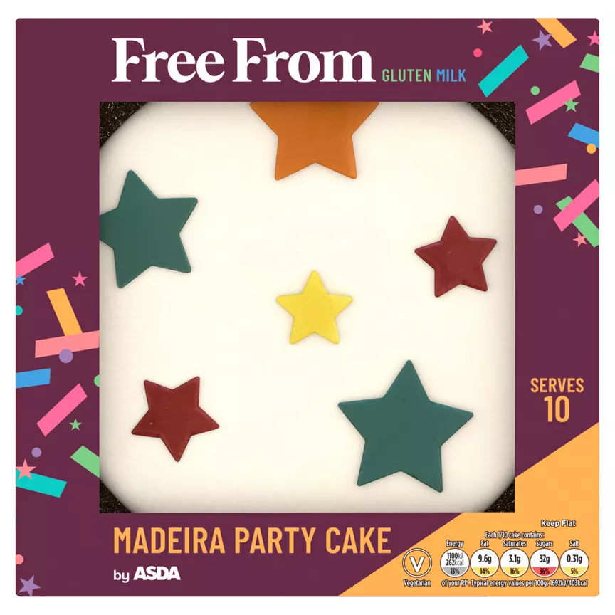 ASDA Free From Madeira Party Cake