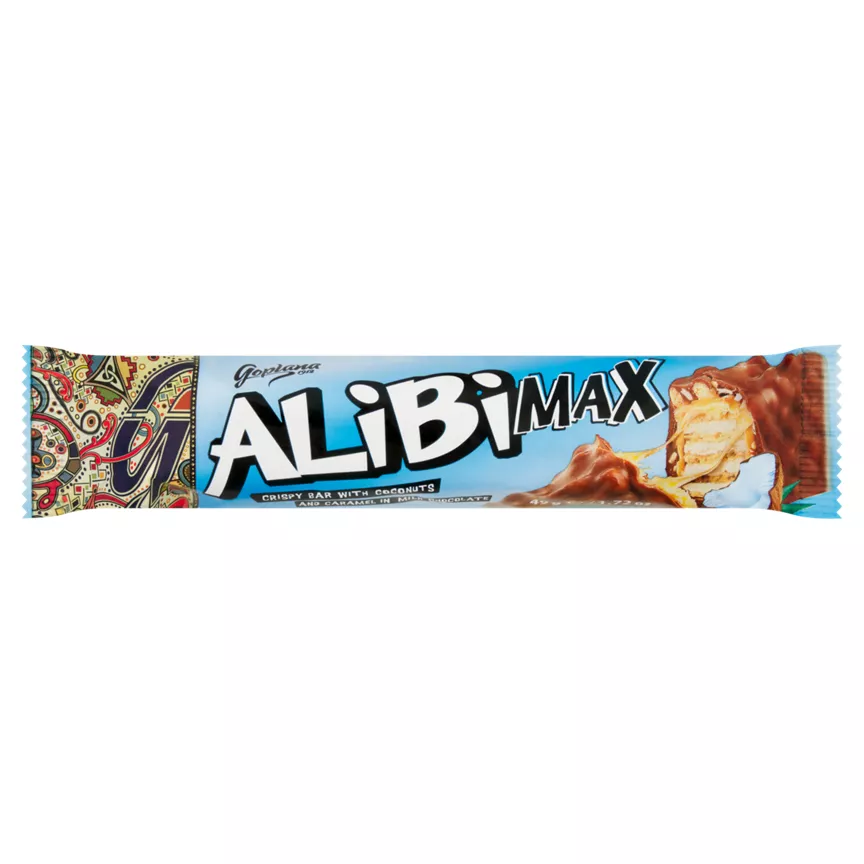 Goplana Albi Max Crispy Bar with Coconuts and Caramel in Milk Chocolate
