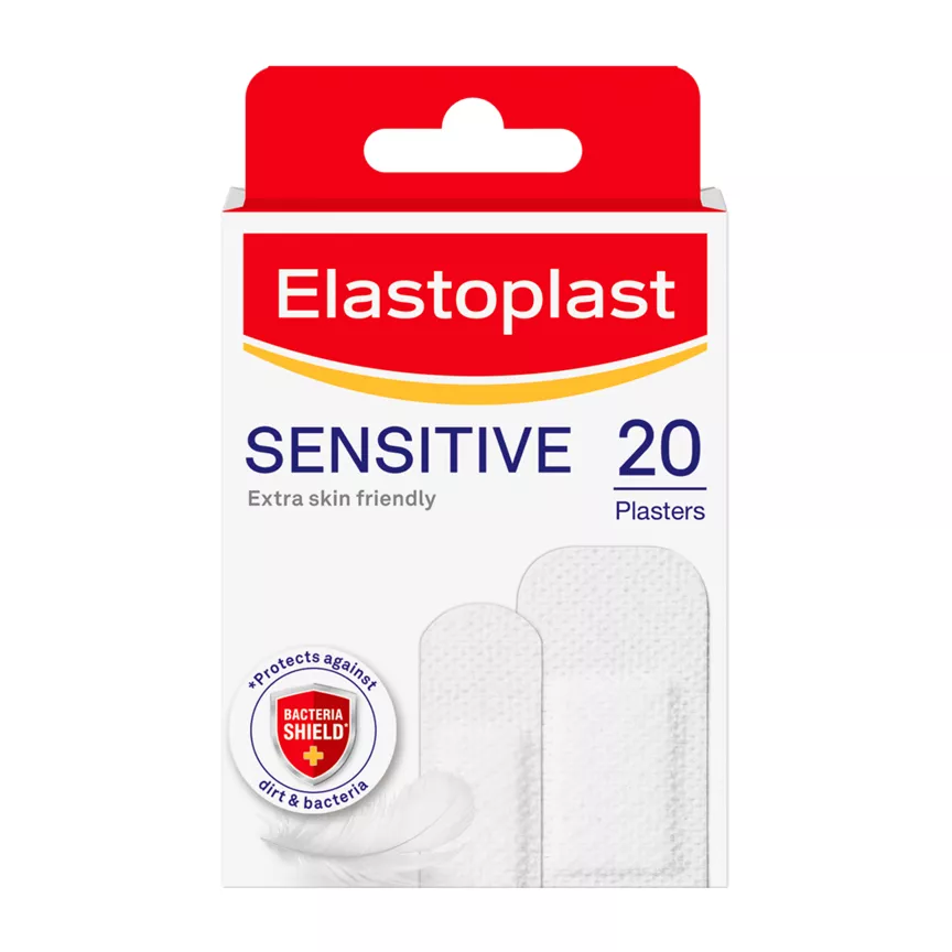 Elastoplast Sensitive Skin Friendly Hypoallergenic Plasters (20 Pcs)