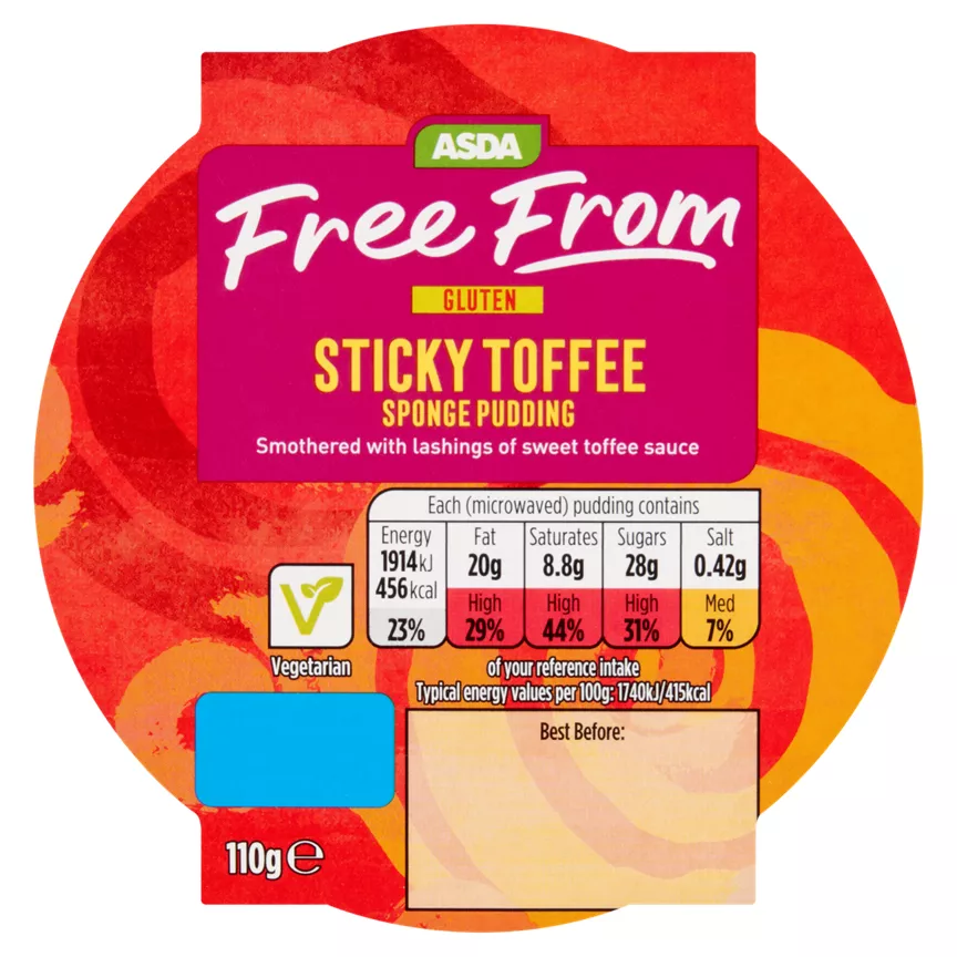 ASDA Free From Sticky Toffee Sponge Pudding