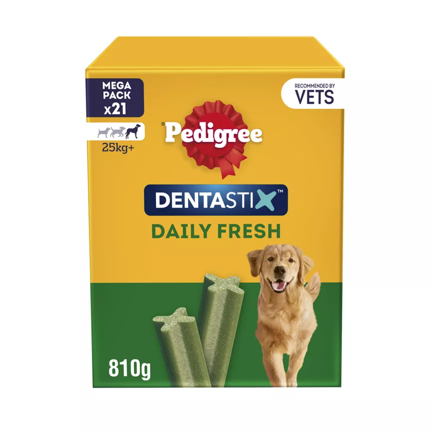 Pedigree Dentastix Fresh Daily Large Dog Dental Treats 21 Sticks - Image 1