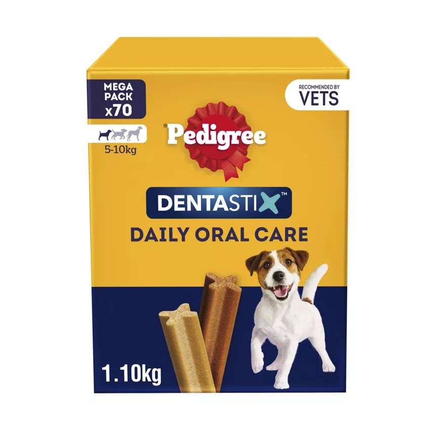 Pedigree Dentastix Daily Adult Small Dog Treats 70 x Dental Sticks