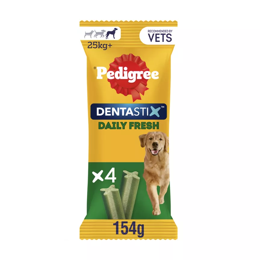 Pedigree Dentastix Fresh Daily Large Dog Dental Treats 4 Sticks
