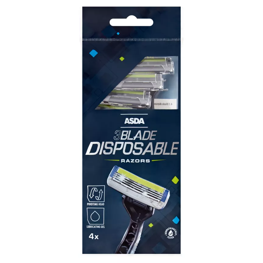 ASDA 3 Blade Disposable Razors
