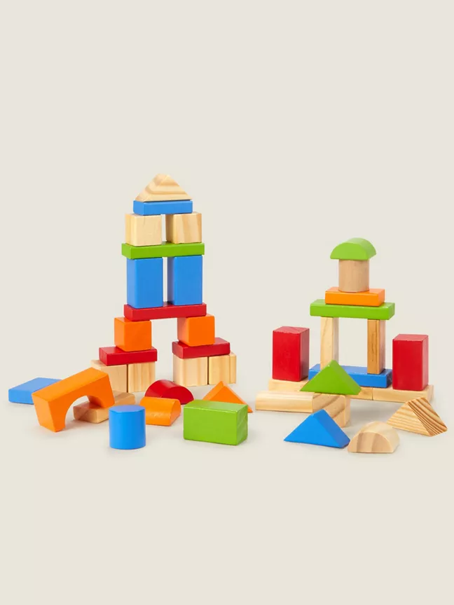 George Home 80 pcs Wooden Blocks