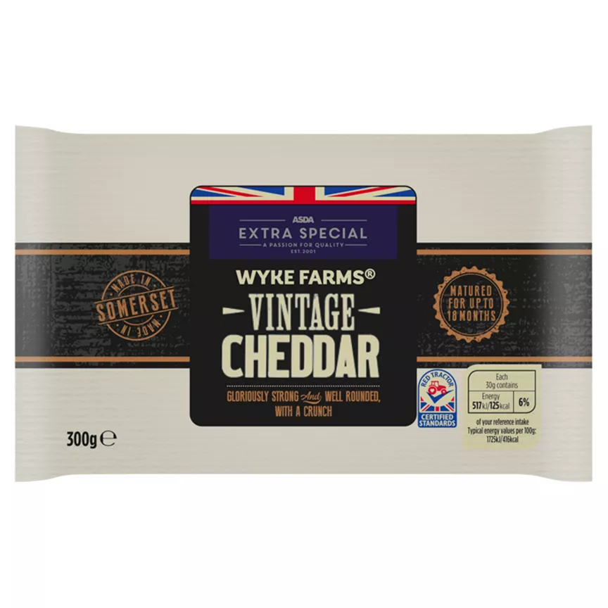 ASDA Extra Special Wyke Farms Vintage Cheddar 300g