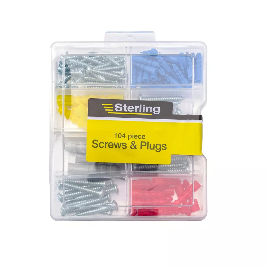 Sterling 104 piece screw & anchor set