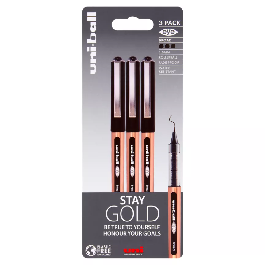 uni-ball Eye Broad Pens 3 Pack