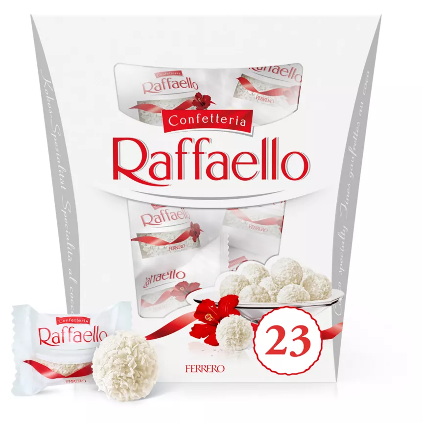 Raffaello Coconut and Almond Pralines Gift Box 23 Pieces 230g
