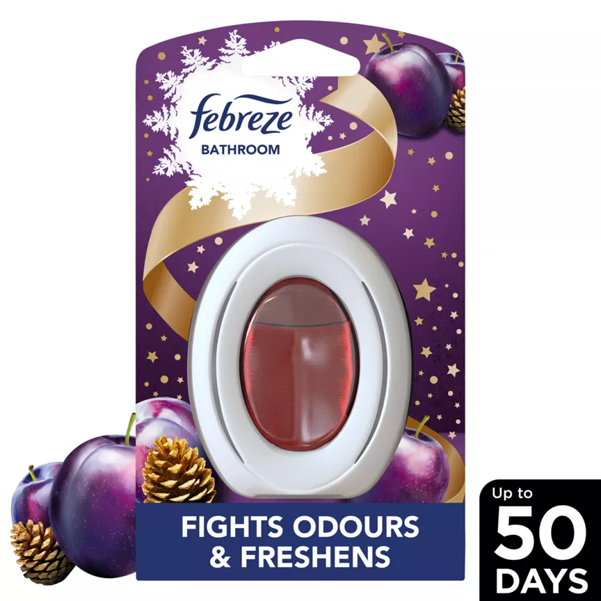 Febreze Bathroom Continuous Air Freshener Sugarplum Delight 1 Count, Fights Odours & Freshens