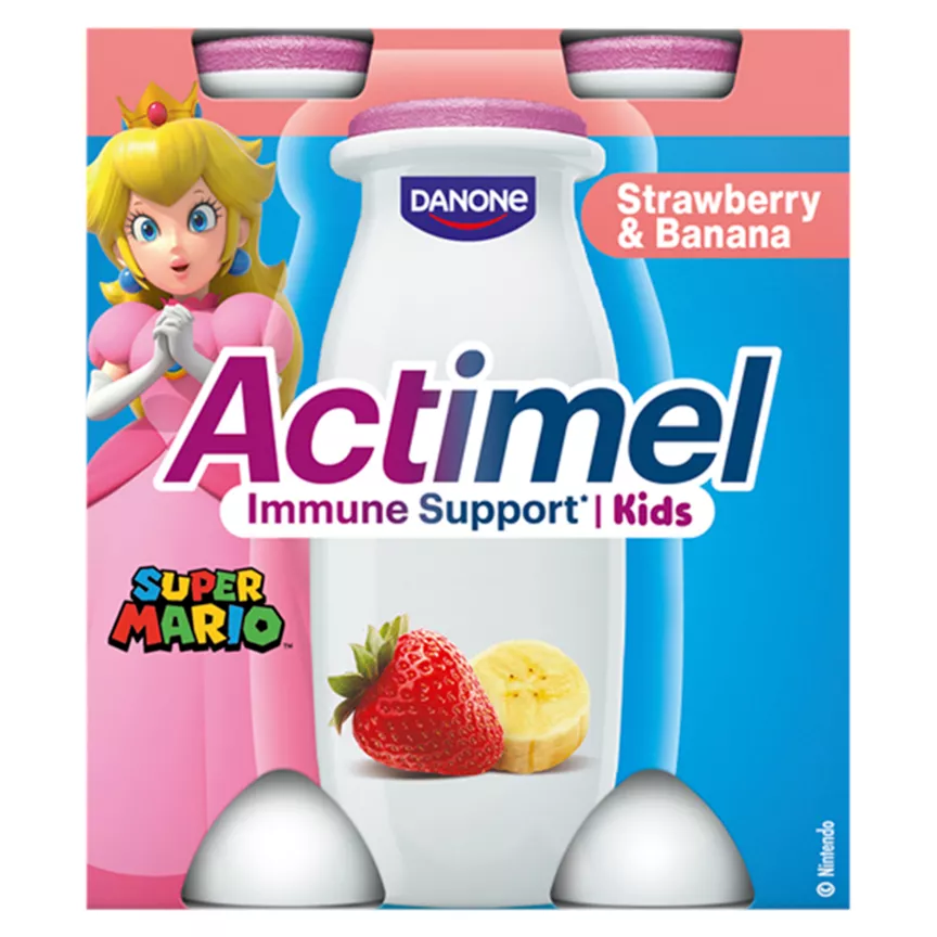 Actimel Kids Strawberry Banana Yoghurt Drink