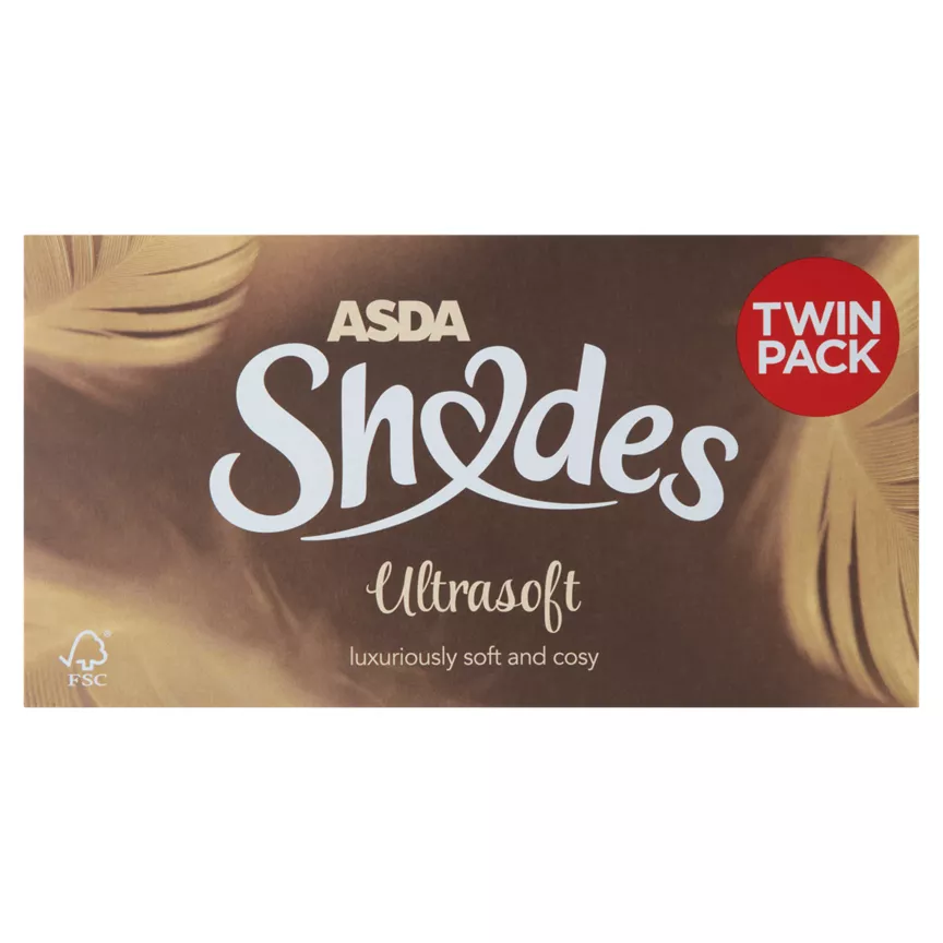 ASDA Shades Ultra Soft Regular Twins Tissues