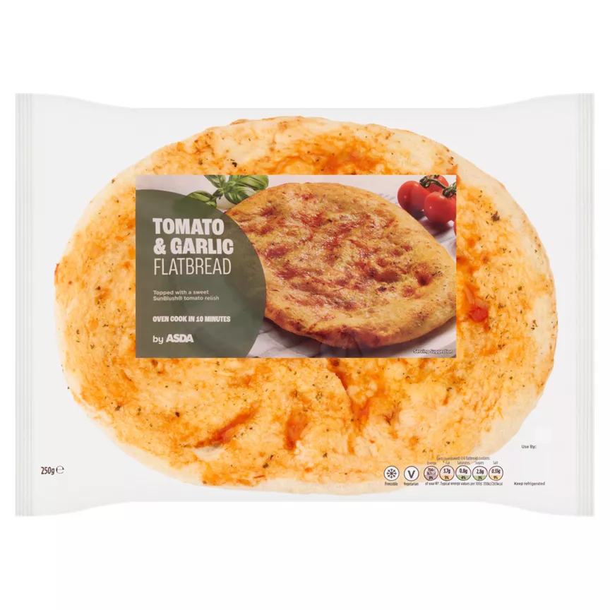 ASDA Tomato & Garlic Flatbread 250g