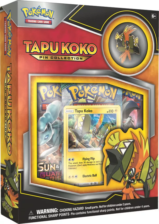 Pokemon TCG Tapu Koko Pin Collection