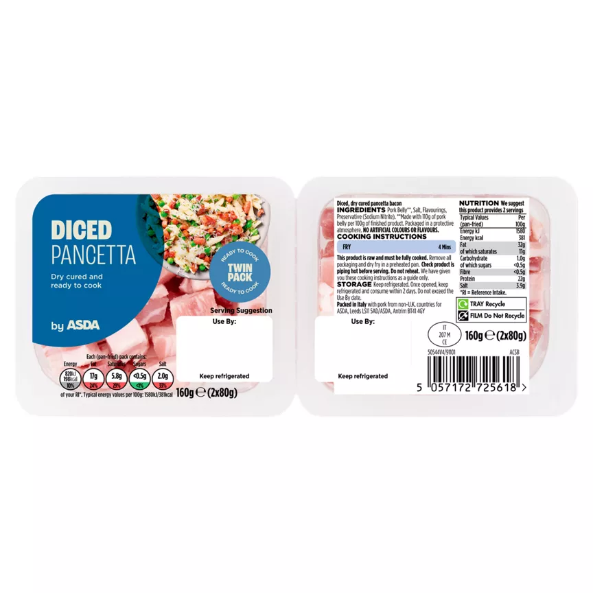 ASDA Diced Pancetta