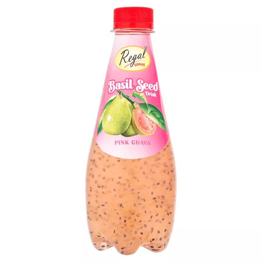 Regal Basil Seed Drink Pink Guava