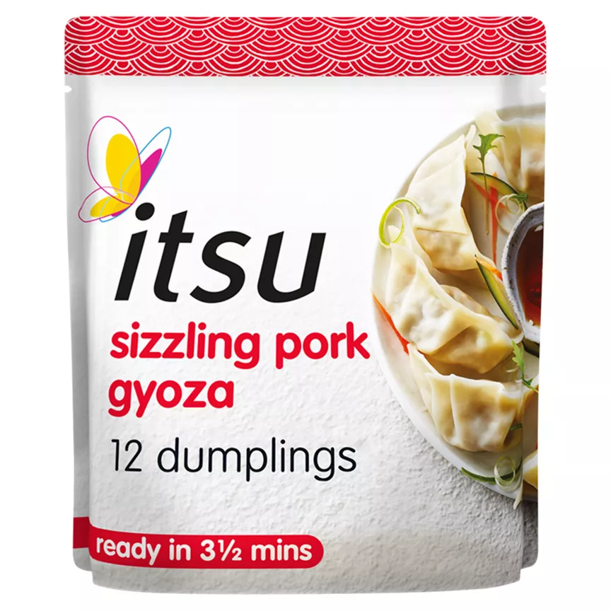 Itsu Sizzling Pork Gyoza 12 Dinner Dumplings