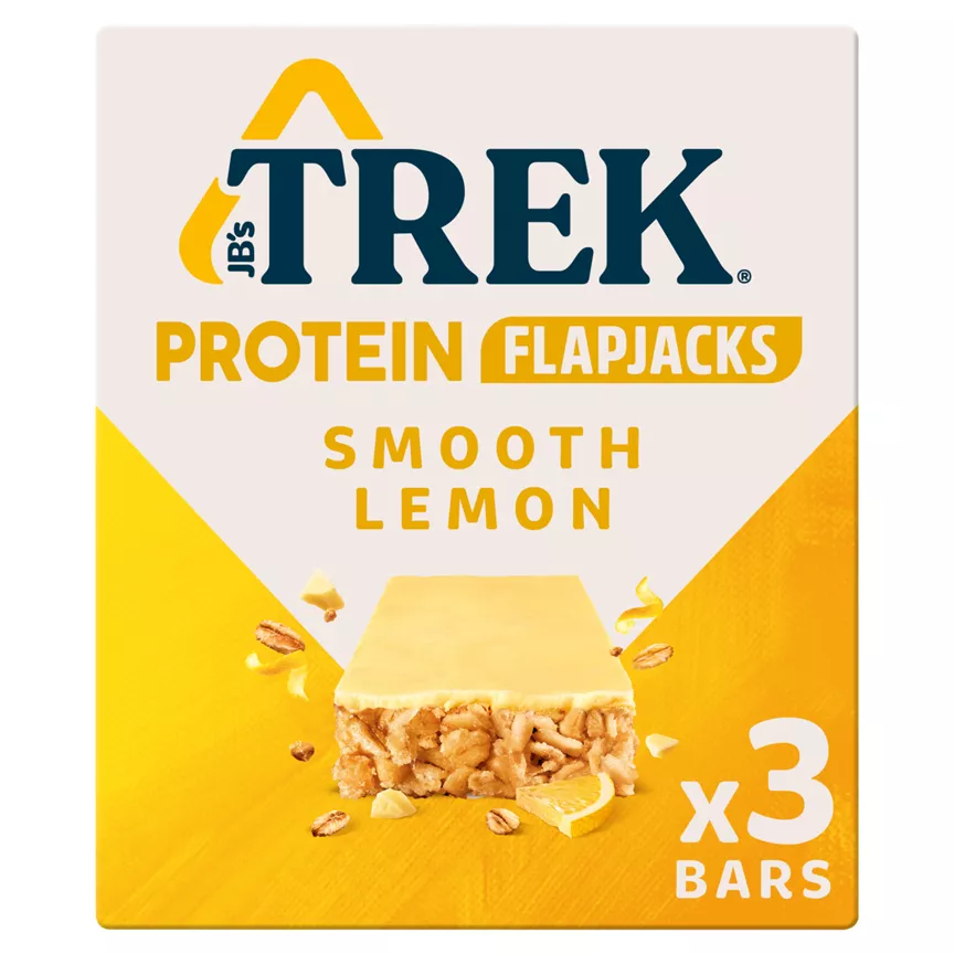 Trek Smooth Lemon Protein Flapjack