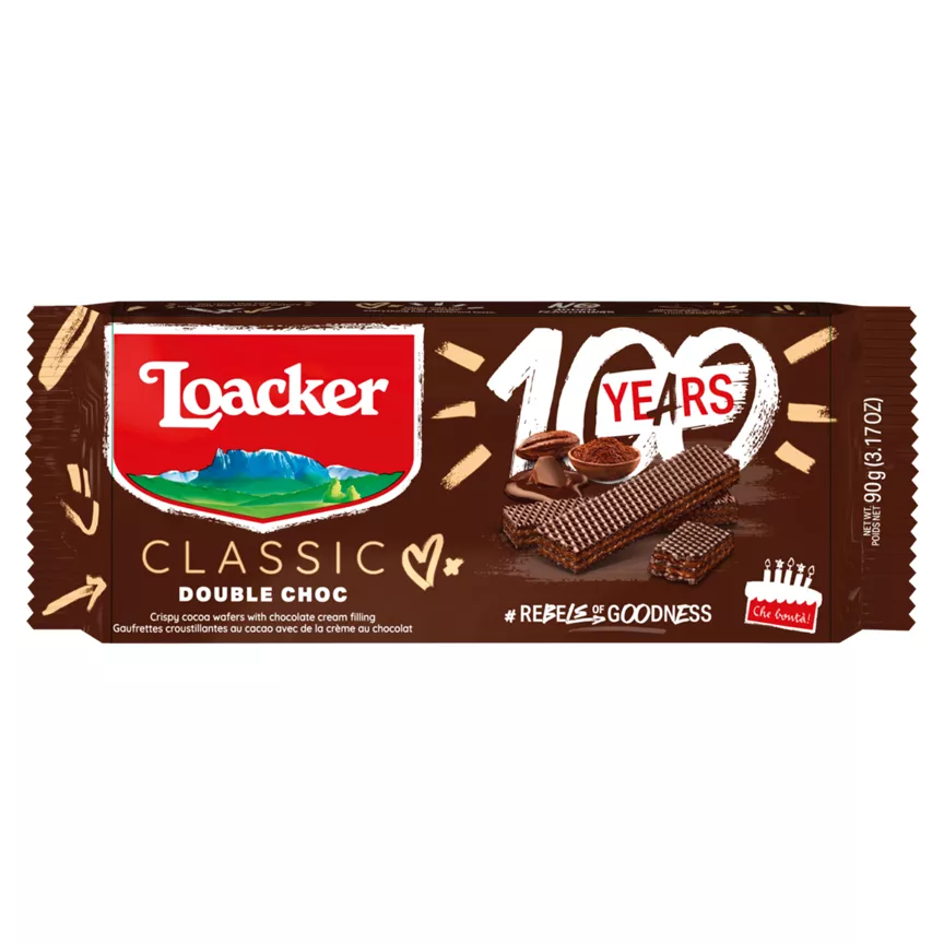 Loacker Classic Double Choc Wafers
