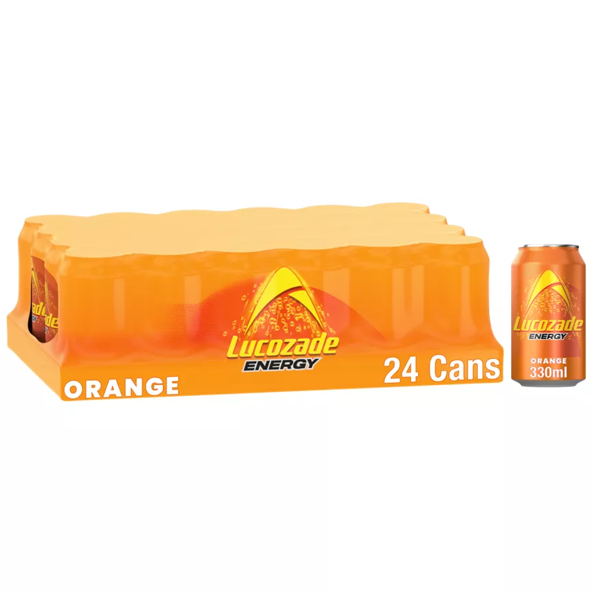 Lucozade Energy Drink Orange Multipack 24 x 330ml