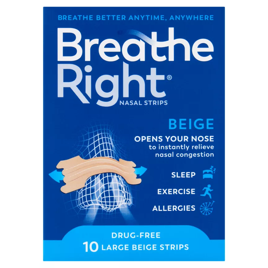 Breathe Right Original Nasal Strips 10 Large Strips