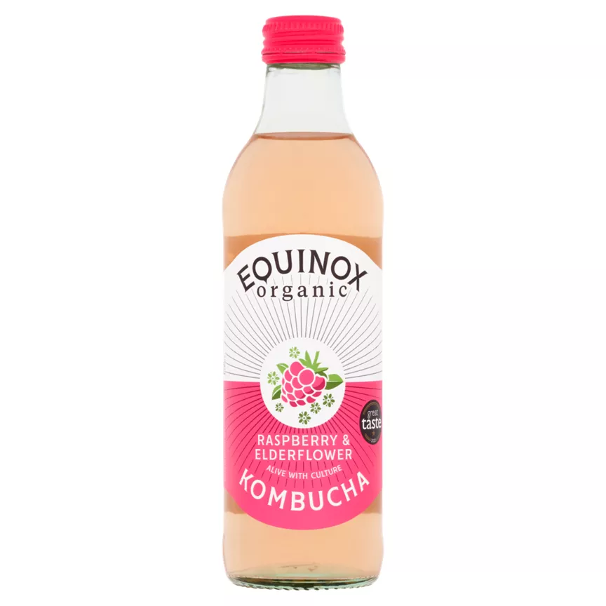 Equinox Organic Kombucha Raspberry & Elderflower