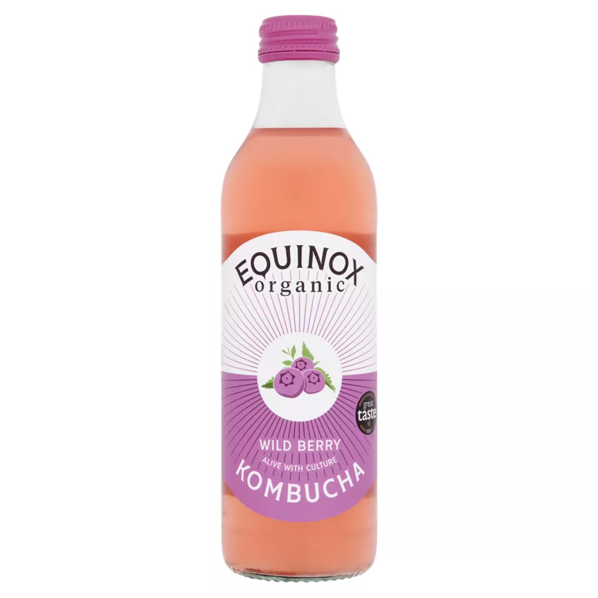 Equinox Organic Kombucha Wild Berry