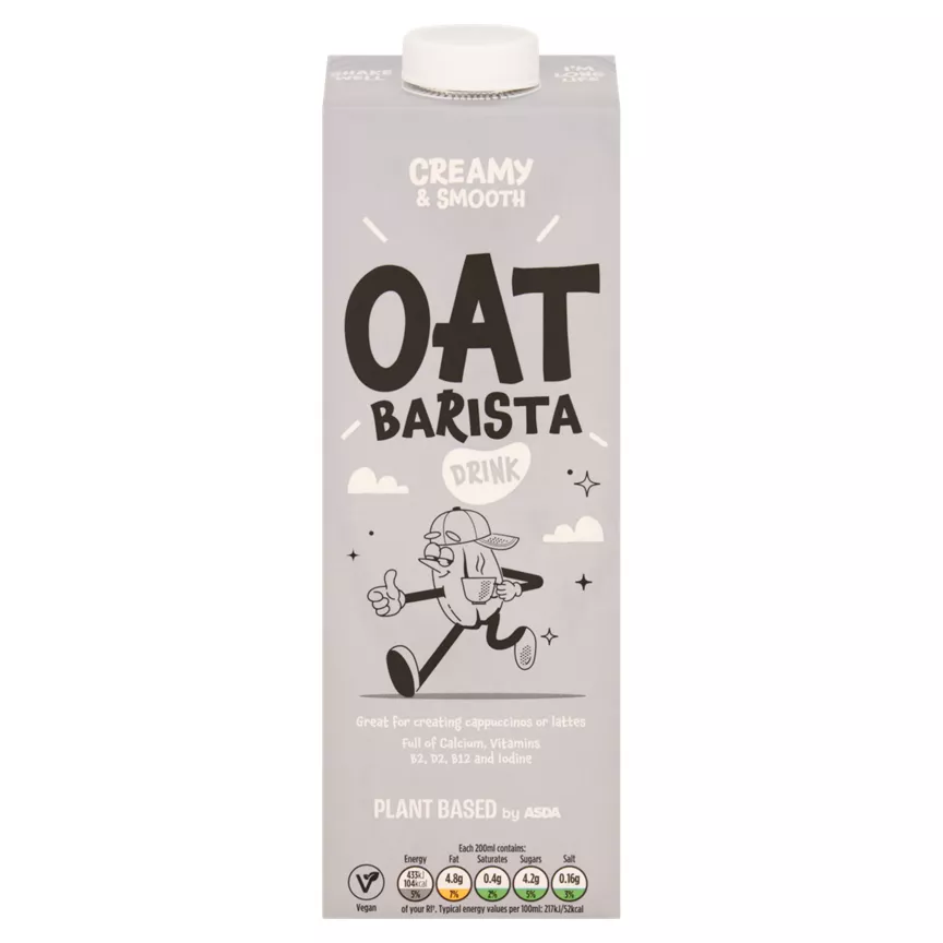Plant Based by ASDA Oat Barista Drink 1 Litre