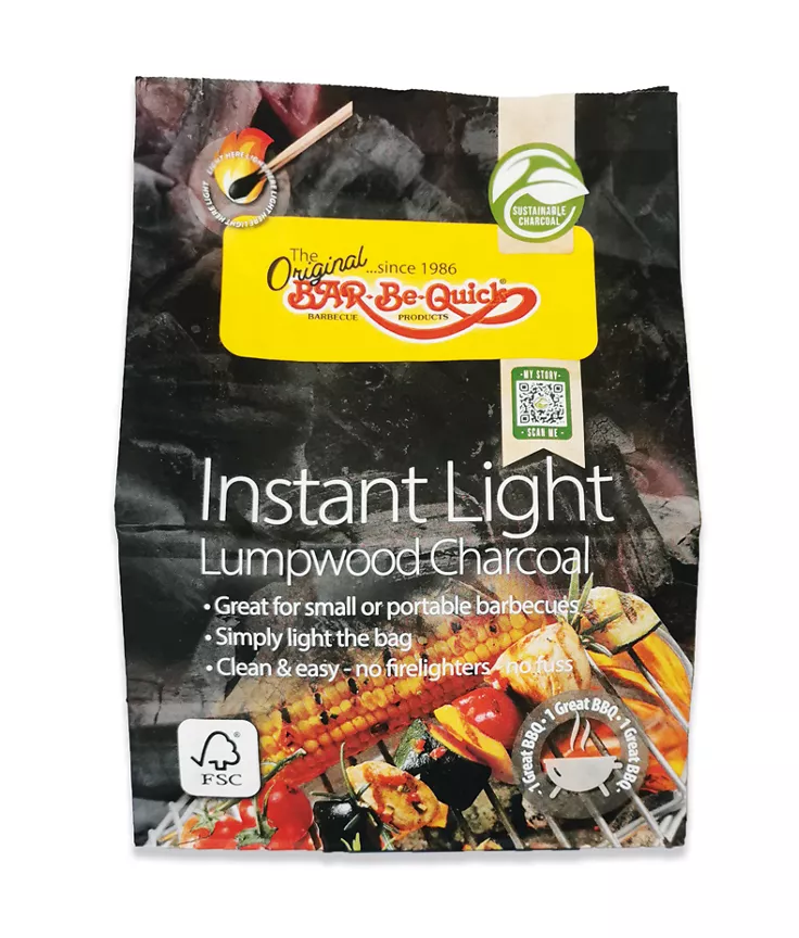 Bar-Be-Quick Instant Lighting Charcoal FSC 1 Pack