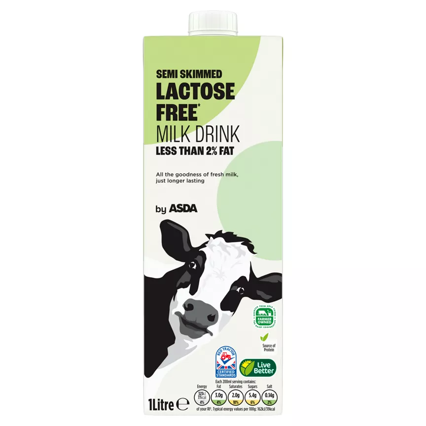 ASDA Lactose Free Semi Skimmed Milk