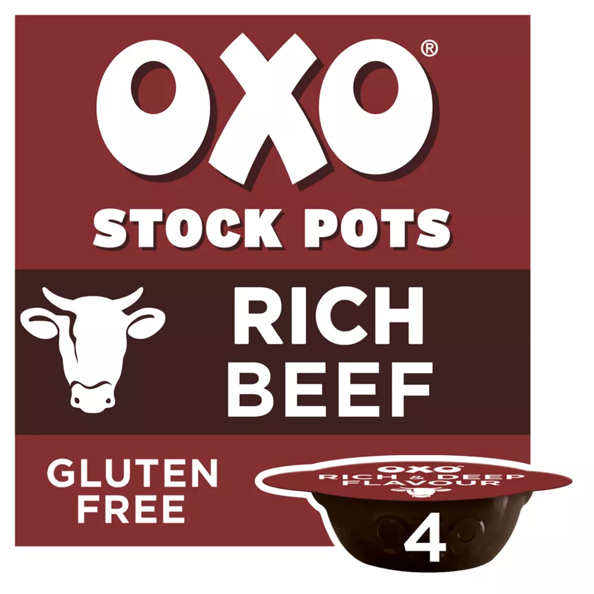 Oxo Stock Pots Rich Beef with Rosemary & Onion 4 x 20g (80g)