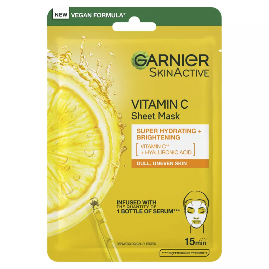 Garnier Brightening & Super Hydrating Vitamin C Sheet Mask