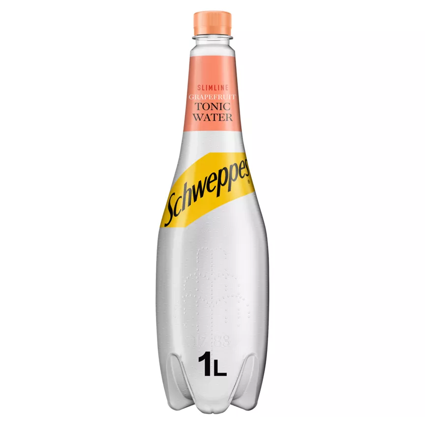 Schweppes Slimline Grapefuit Tonic Water 1L