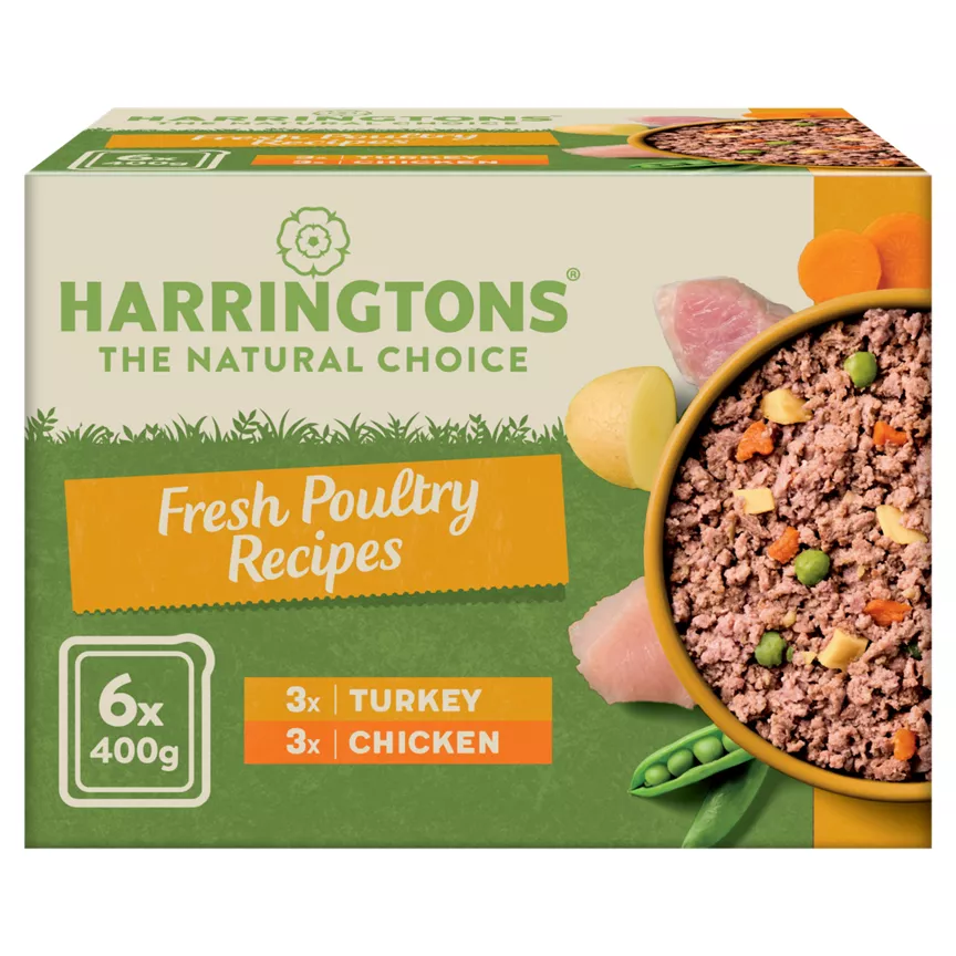 Harringtons Poultry Selection Adult Wet Dog Food Trays 6 x