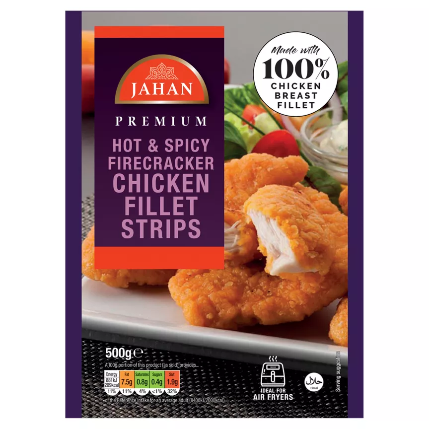 Jahan Premium Hot & Spicy Firecracker Chicken Fillet Strips